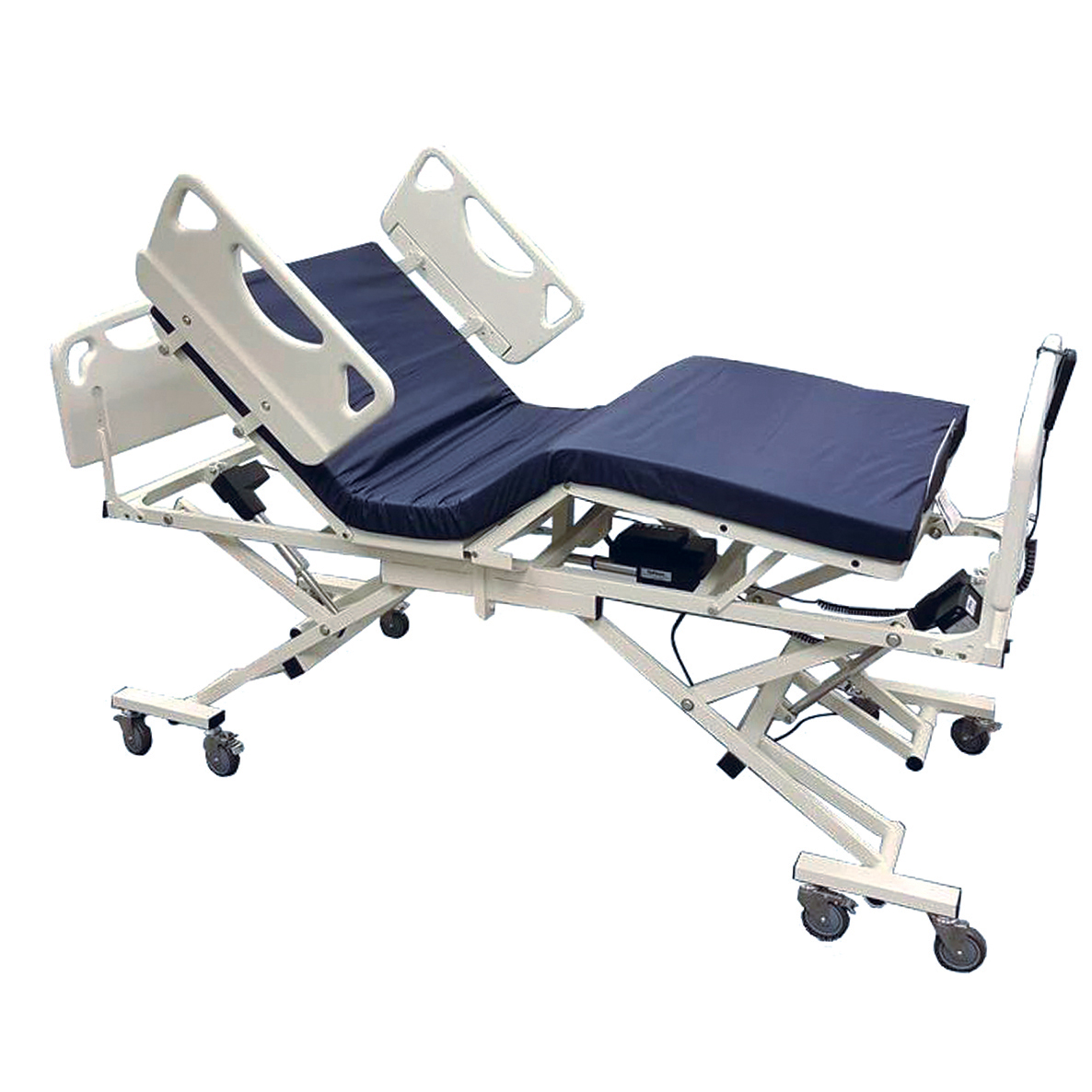 Los Angeles Refurbished Tuffcare Century 5 motor Hospital Bed T7036 abd T7042 with High Low and Reverse Trendellenburg